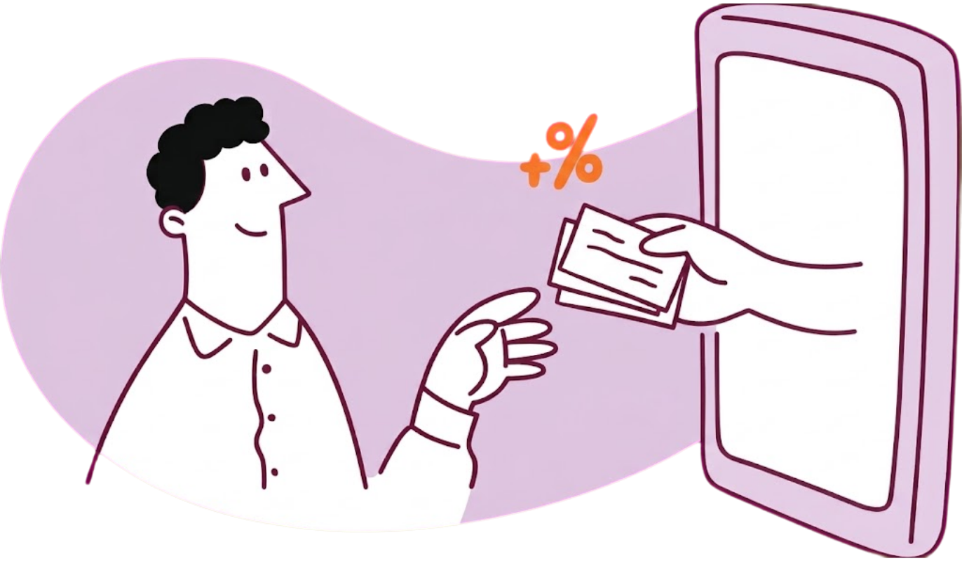 Mortgage broker receiving exclusive leads through a phone
